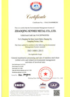 Informe ISO4001 de Mellow Stainelss Steel
